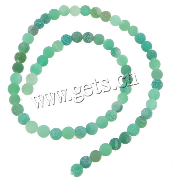Natural Effloresce Agate Beads, Round, more sizes for choice, green, Hole:Approx 0.8-1.2mm, Length:Approx 14 Inch, Sold By Strand