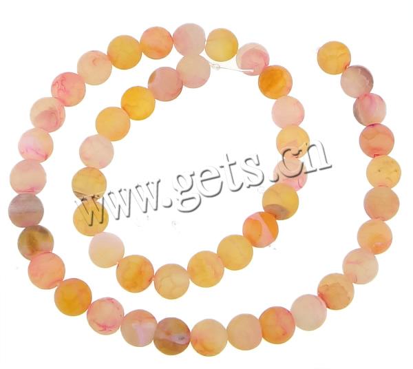 Natural Effloresce Agate Beads, Round, more sizes for choice, multi-colored, Hole:Approx 0.8-1.2mm, Length:Approx 14 Inch, Sold By Strand