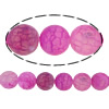 Natural Effloresce Agate Beads, Round fuchsia Approx 0.8-1.2mm Approx 14 Inch 