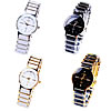Women Wrist Watch, Zinc Alloy, with Porcelain & Glass, Round, plated, for woman & with rhinestone 25mm, 15mm Approx 7.2 Inch 