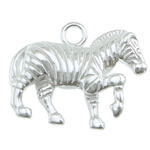 Colgante de plata de rey de animal, plata de ley 925, Caballo, chapado, más colores para la opción, 16x13mm, Vendido por UD