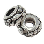 Zinc Alloy Spacer Beads, Round, plated nickel, lead & cadmium free Approx [