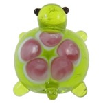 Tier Lampwork Perlen, Schildkröter, keine, 14x17x10.5mm, Bohrung:ca. 2mm, verkauft von PC