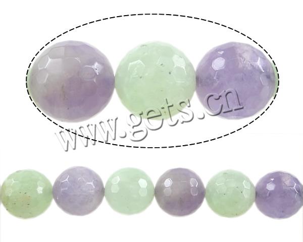 Mixed Gemstone Beads, Natural Prehnite, Round, more sizes for choice & faceted, Hole:Approx 1.5mm, Length:Approx 15 Inch, Sold By Strand