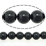 Natural Tourmaline Beads, Round, October Birthstone black, Grade AA Approx 1mm Approx 15 Inch 
