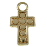 Zinc Alloy Cross Pendants, real gold plated, high quality plating and never fade, nickel, lead & cadmium free Approx 2.5mm 