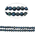 Potato Cultured Freshwater Pearl Beads, natural, dark purple, Grade AA, 4.5-5mm Approx 0.8mm .5 Inch 