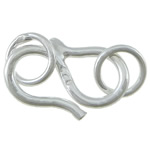 Sterling Silver S Hook Clasp, 925 Sterling Silver, plated, smooth Approx 4.5mm 