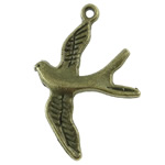 Zinc Alloy Animal Pendants, Bird, plated Approx 1mm, Approx 