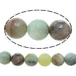 Perles amazonite, Rond, naturel, multiple tailles pour le choix & facettes Environ 1-2mm Environ 15 pouce, Vendu par brin