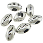 Perles European en alliage de zinc, Placage, sans filetage, plus de couleurs à choisir Environ 4mm, Vendu par PC