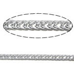 Cadena de enlace de cable de acero ioxidable, acero inoxidable 316L, cadena de trigo, color original, 3mm, aproximado 100m/Grupo, Vendido por Grupo