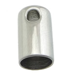 Stainless Steel End Caps, Tube, original color Approx 2mm, 5.2mm 