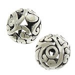 Thailand Sterling Silver Beads, Round, hollow & blacken, 10mm Approx 1mm 