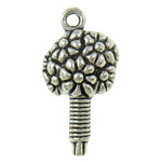 Zinc Alloy Jewelry Pendants, Flower, cadmium free Approx 2mm, Approx 