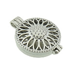 Zinc Alloy Locket Pendant, Flat Round, plated, hollow cadmium free Approx Inner Approx 30mm 