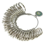 Ring Sizer Tool, Zinc Alloy, nickel color plated, lead free - Approx 12.5-23.8mm, Approx 