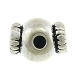 Thailand Sterling Silver Beads, Candy, blacken Approx 1.5mm 