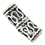 Thailand Sterling Silver Beads, Tube, hollow & blacken Approx 2.5mm 
