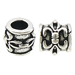 Thailand Sterling Silver Beads, Drum, blacken Approx 3mm 