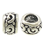 Thailand Sterling Silver Beads, Rondelle, large hole & blacken Approx 3mm 