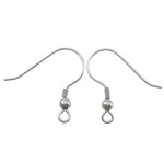 Sterling Silver Hook Earwire, 925 Sterling Silver, plated Approx 2mm 