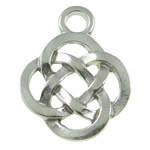 Zinc Alloy Jewelry Pendants, Chinese Knot cadmium free, 18mm Approx 3.5mm, Approx 