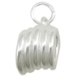 Sterling Silver Bail Beads, 925 Sterling Silver, Tube, plated Approx 3.8mm 