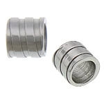 Stainless Steel Tube Beads, Column, original color Approx 3mm 