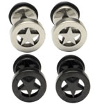Stainless Steel Ear Piercing Jewelry, 316L Stainless Steel, with Glue 