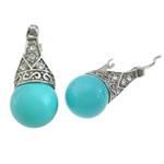 South Sea Shell Drop Earrings, 316 Stainless Steel, with South Sea Shell, Teardrop, with cubic zirconia, original color 