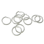 Sterling Silber offen Sprung Ring, 925 Sterling Silber, Kreisring, plattiert, keine, 1.0x8mm, 100PCs/Tasche, verkauft von Tasche