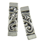 Zinc Alloy European Beads, Rectangle, plated Approx 5mm, Approx 