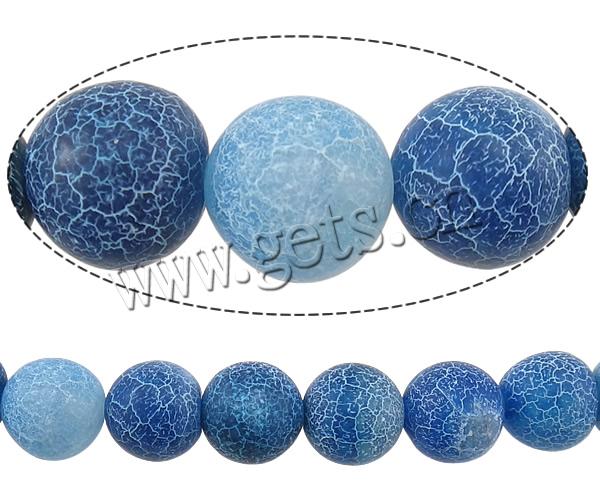 Natural Effloresce Agate Beads, Round, more sizes for choice, Hole:Approx 1-1.5mm, Length:Approx 14-15 Inch, Sold By Strand