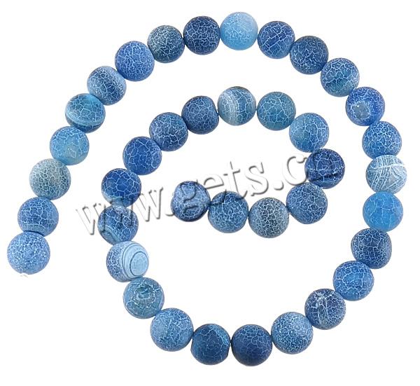 Natural Effloresce Agate Beads, Round, more sizes for choice, Hole:Approx 1-1.5mm, Length:Approx 14-15 Inch, Sold By Strand