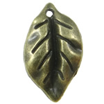 Zinc Alloy Leaf Pendants nickel, lead & cadmium free Approx 1.5mm, Approx 