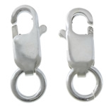 純銀製ロブスター爪留め金, 92.5％純度シルバー, 長方形, メッキ, 無色  100パソコン/バッグ, 売り手 バッグ