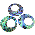 Abalone Shell Pendants, Donut 1-2mm Approx 15mm 