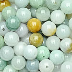 Jadeit Perlen, natürlich, gemischt & glatt, 12-13mm, Bohrung:ca. 1-2mm, verkauft von PC