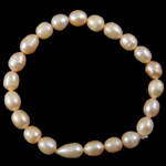 Perlen Armbänder, Natürliche kultivierte Süßwasserperlen, keine, 7~8mm, Länge:8 ZollInch, verkauft von Strang