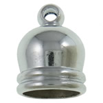 Iron End Caps, Zinc Alloy, platinum color plated, nickel, lead & cadmium free Approx 2mm 