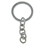 Eisen Schlüssel Verschluss, Platinfarbe platiniert, frei von Nickel, Blei & Kadmium, 30x61x2mm, Bohrung:ca. 24mm, verkauft von PC