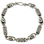 Thailand Sterling Silver Bracelet Approx 8 Inch 