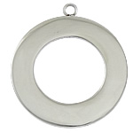 Stainless Steel Tag Charm, 304 Stainless Steel, Donut, Customized, original color Approx 2mm 
