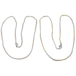 Fashion Stainless Steel Necklace Chain, plated, oval chain Approx 18 Inch 