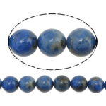 Natural Lapis Lazuli Beads, Round Approx 1mm Approx 16 Inch 