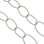 純銀製手作りの鎖, 92.5％純度シルバー, ハンドメイド, 楕円形の鎖, 無色  売り手 G