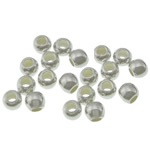 Argent perle transparente, argent sterling 925, Rond, Placage UV, sans couture, plus de couleurs à choisir, 2.5mm Environ 1mm, Vendu par PC