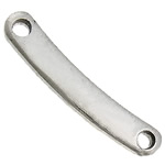 Stainless Steel Connector Bar, Rectangle, 1/1 loop, original color Approx 2mm 