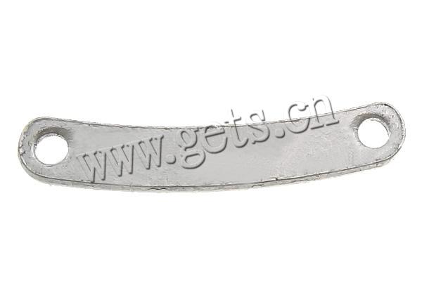 Нержавеющая сталь бар соединитель., нержавеющая сталь, Прямоугольная форма, 1/1 петля, оригинальный цвет, 21.5x3.5x1.5mm, отверстие:Приблизительно 2mm, продается PC